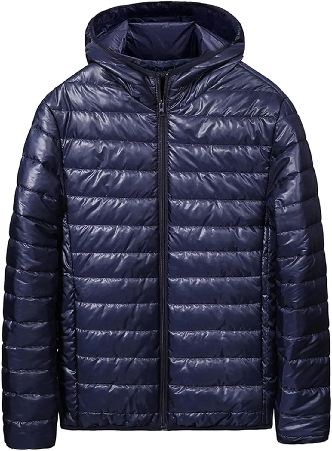 Lightweight Puffer Jacket for Men Winter Jackets Zip Padded Coat Packable Down Jacket Quilted Insulated Outerwear