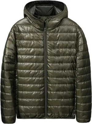 Lightweight Puffer Jacket for Men Winter Jackets Zip Padded Coat Packable Down Jacket Quilted Insulated Outerwear