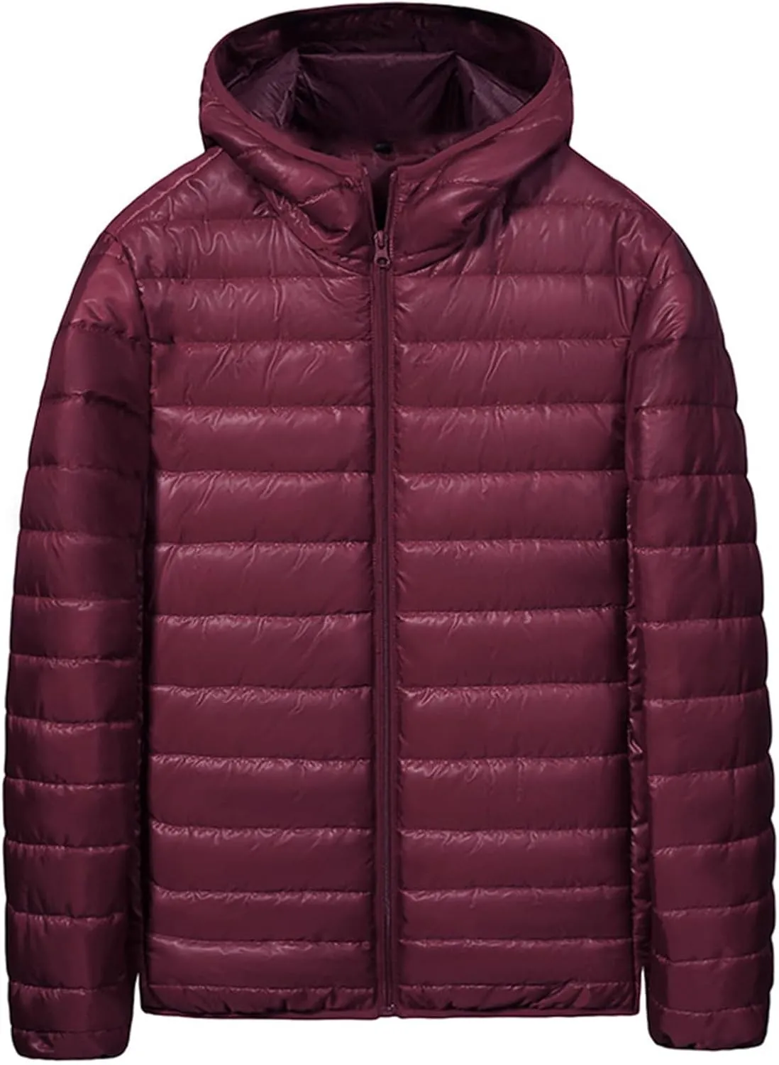 Lightweight Puffer Jacket for Men Winter Jackets Zip Padded Coat Packable Down Jacket Quilted Insulated Outerwear
