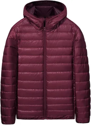 Lightweight Puffer Jacket for Men Winter Jackets Zip Padded Coat Packable Down Jacket Quilted Insulated Outerwear