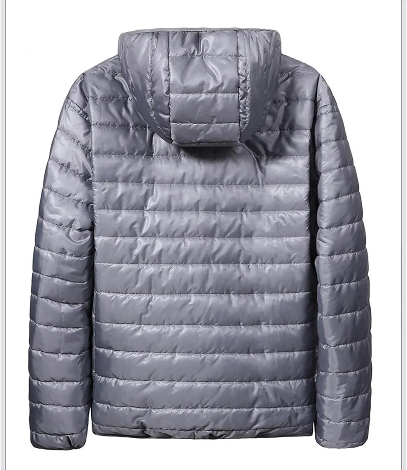 Lightweight Puffer Jacket for Men Winter Jackets Zip Padded Coat Packable Down Jacket Quilted Insulated Outerwear
