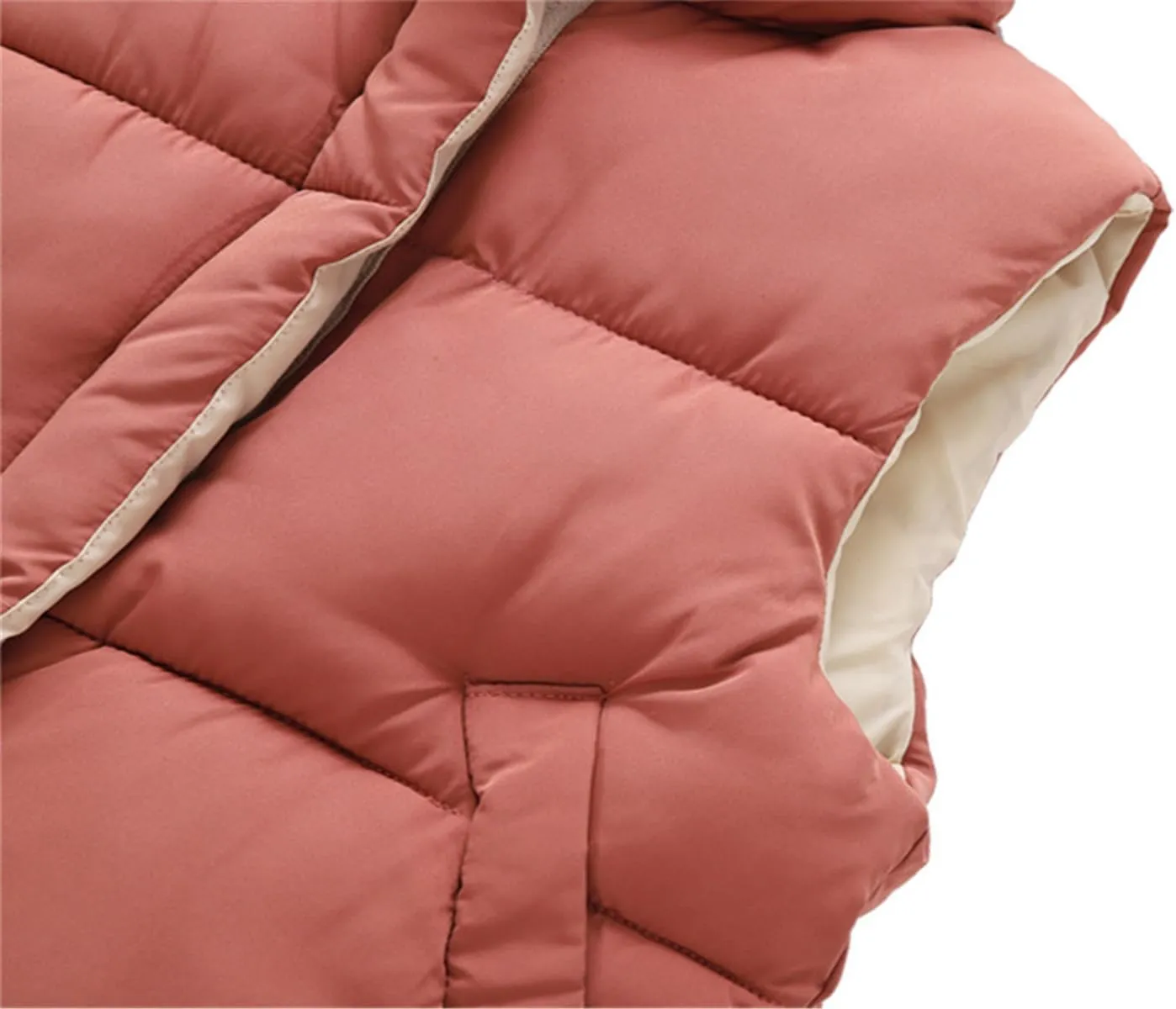 Little Girls Boys Winter Warm Softshell Quilted Padded Puffer Down Vest Ultra Light Waistcoat Jacket