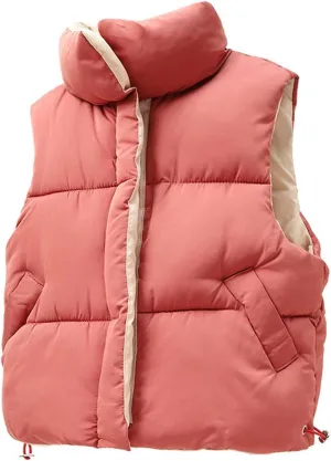 Little Girls Boys Winter Warm Softshell Quilted Padded Puffer Down Vest Ultra Light Waistcoat Jacket