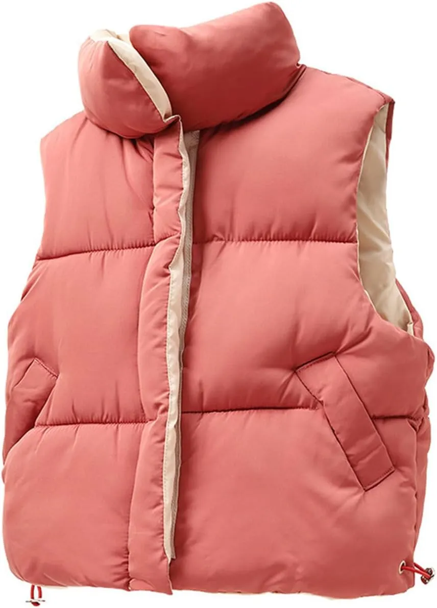 Little Girls Boys Winter Warm Softshell Quilted Padded Puffer Down Vest Ultra Light Waistcoat Jacket