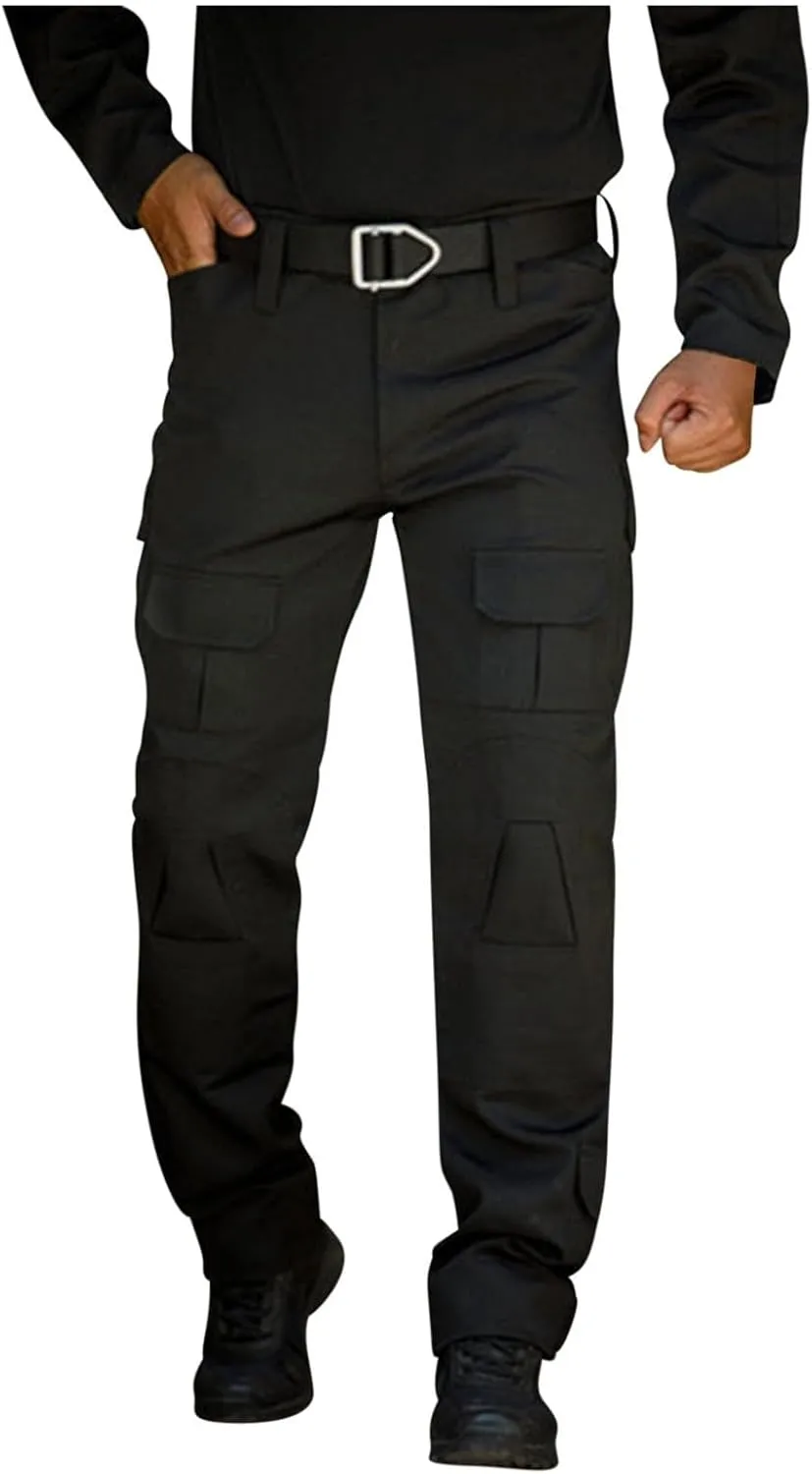Lmdudan Tactical Pants for Men Hiking Cargo Joggers Pants Outdoor Running Pants Ripstop Work Pants Multi Pocket Pants Trouser