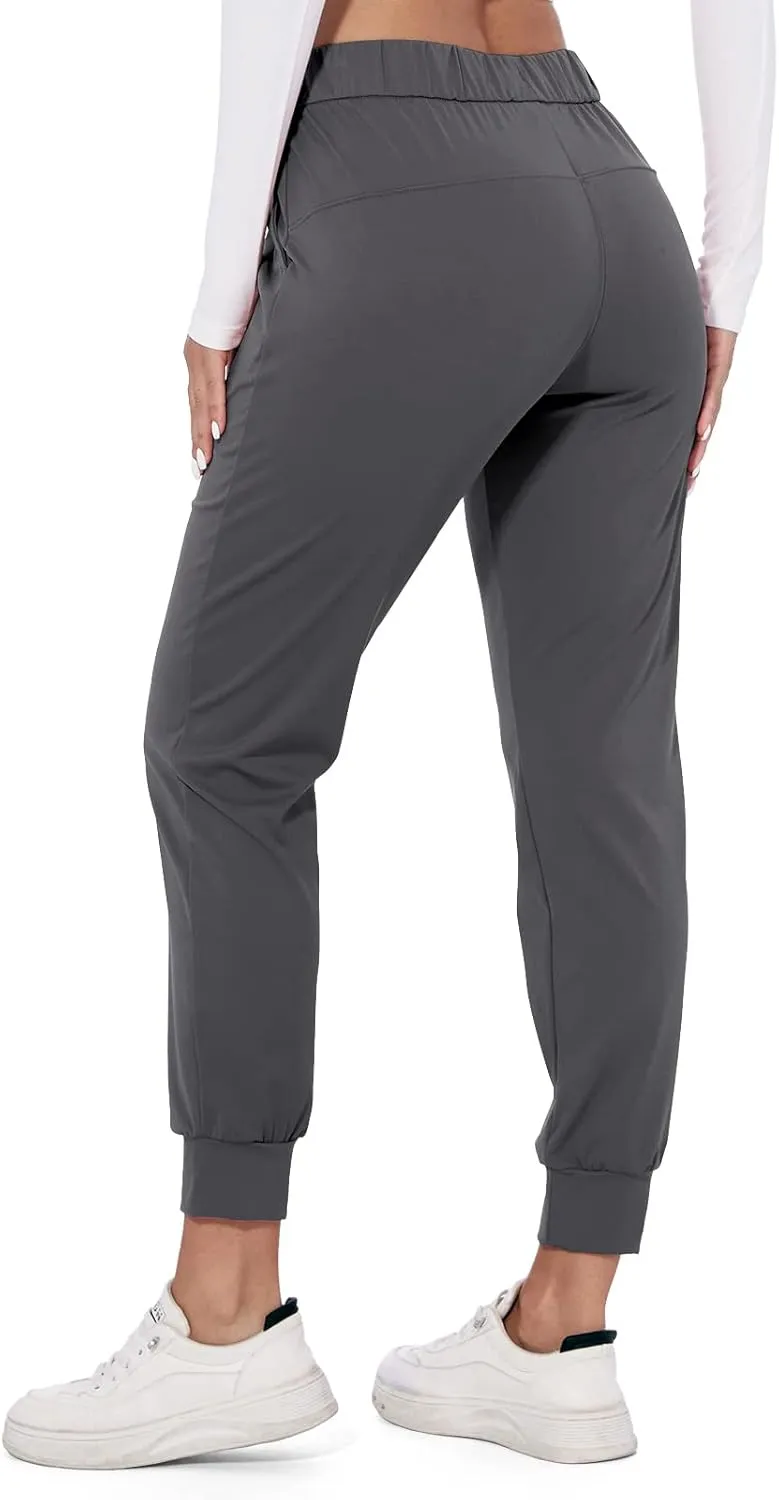 M MOTEEPI Womens Joggers Lightweight Running Pants with Pockets, Drawstring Jogging Pants