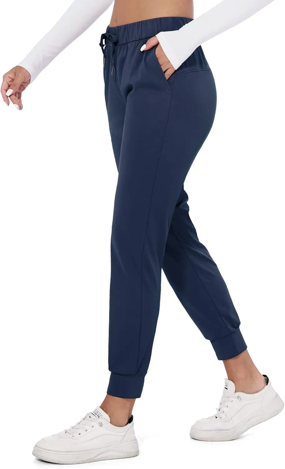 M MOTEEPI Womens Joggers Lightweight Running Pants with Pockets, Drawstring Jogging Pants