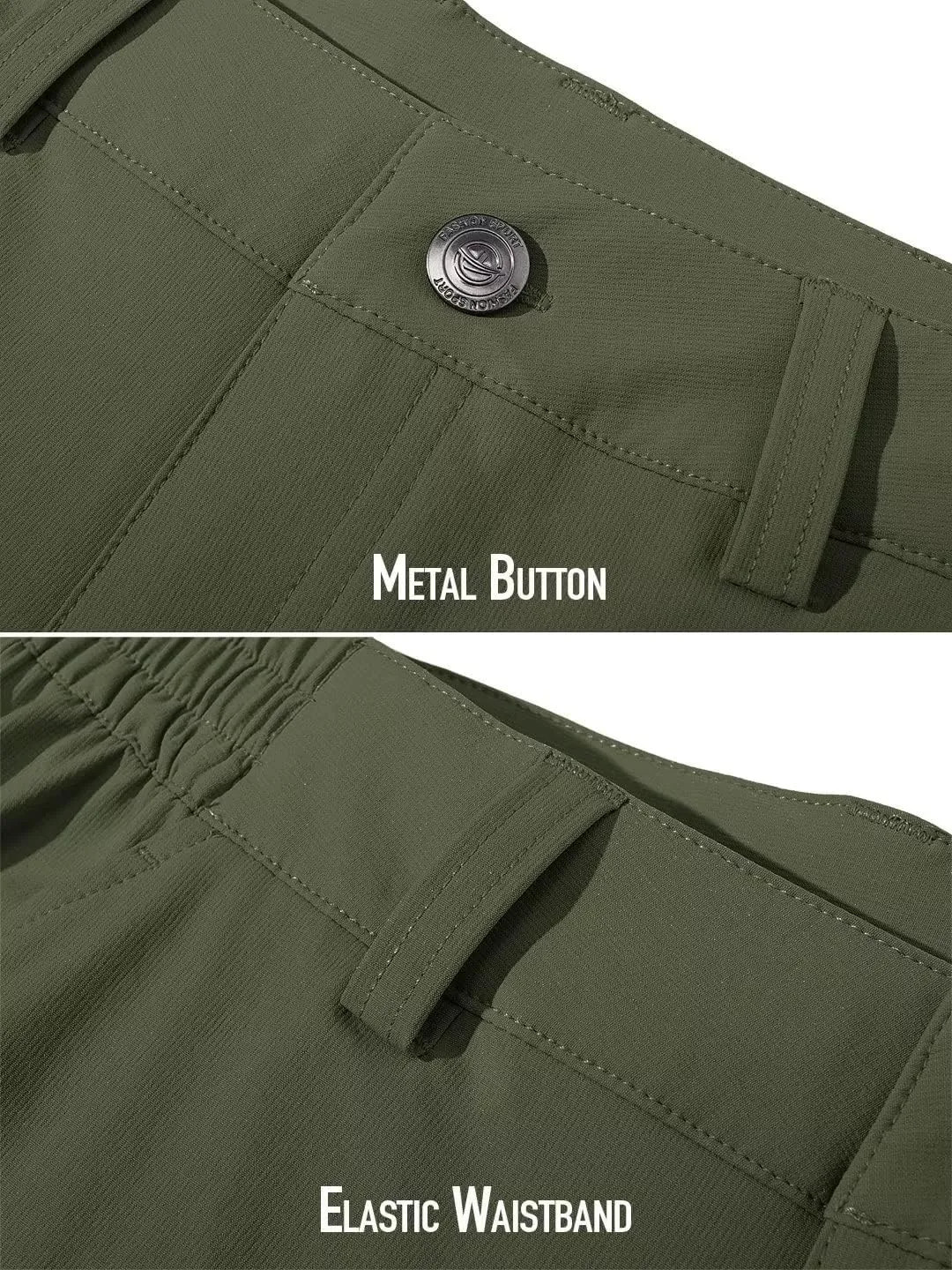 MAGCOMSEN Men's Golf Pants Stretch Fast Dry Lightweight Casual Hiking Pants with 3 Pockets