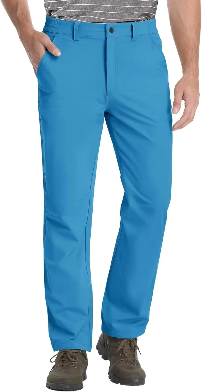MAGCOMSEN Men's Golf Pants Stretch Fast Dry Lightweight Casual Hiking Pants with 3 Pockets