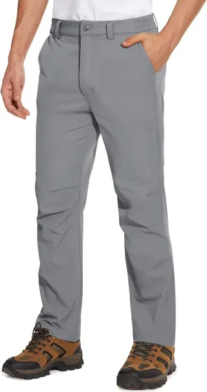 MAGCOMSEN Men's Golf Pants Stretch Fast Dry Lightweight Casual Hiking Pants with 3 Pockets