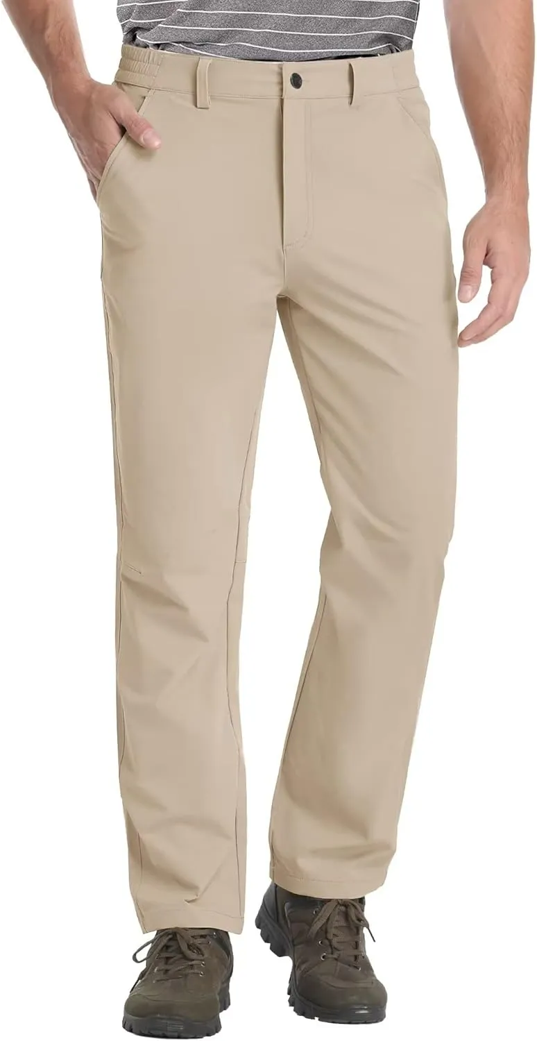 MAGCOMSEN Men's Golf Pants Stretch Fast Dry Lightweight Casual Hiking Pants with 3 Pockets