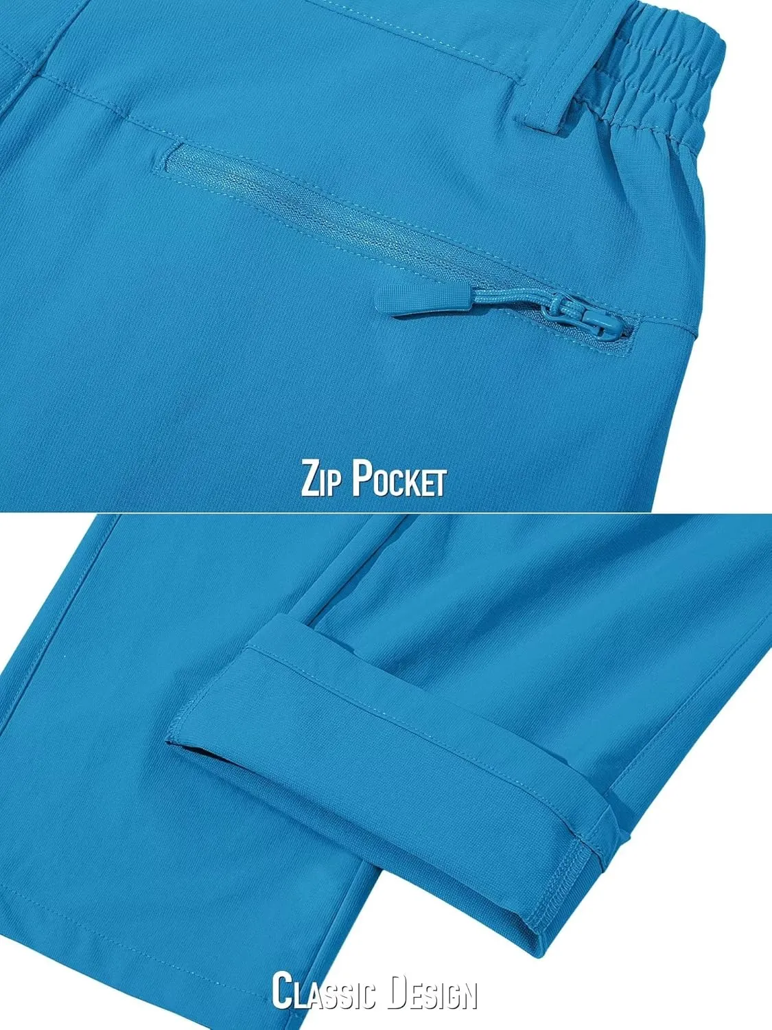 MAGCOMSEN Men's Golf Pants Stretch Fast Dry Lightweight Casual Hiking Pants with 3 Pockets