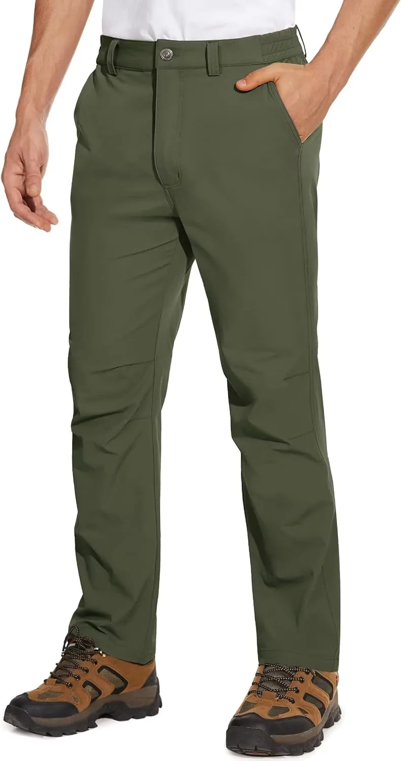 MAGCOMSEN Men's Golf Pants Stretch Fast Dry Lightweight Casual Hiking Pants with 3 Pockets