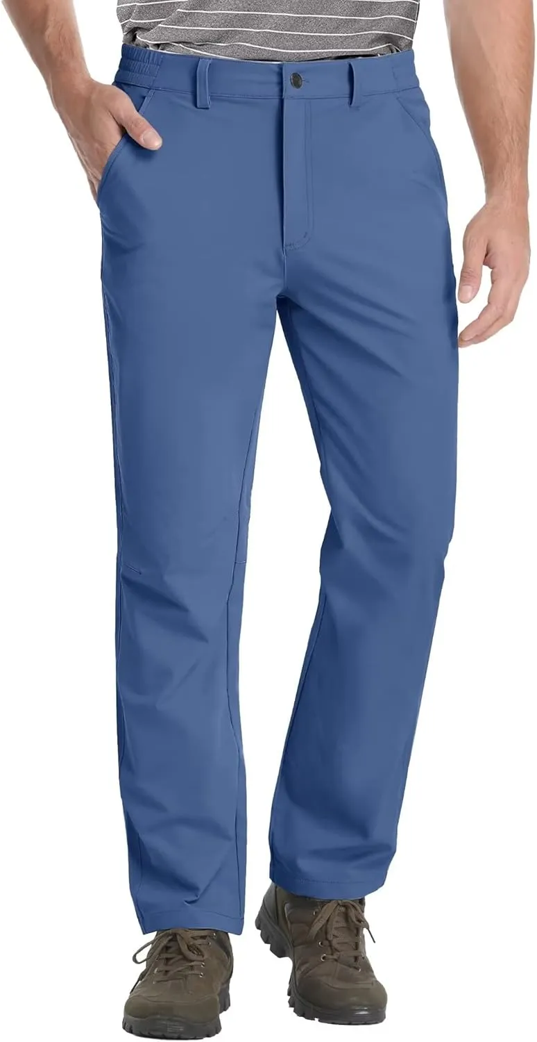 MAGCOMSEN Men's Golf Pants Stretch Fast Dry Lightweight Casual Hiking Pants with 3 Pockets