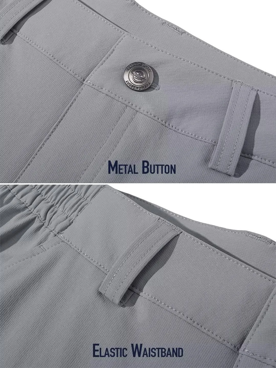 MAGCOMSEN Men's Golf Pants Stretch Fast Dry Lightweight Casual Hiking Pants with 3 Pockets