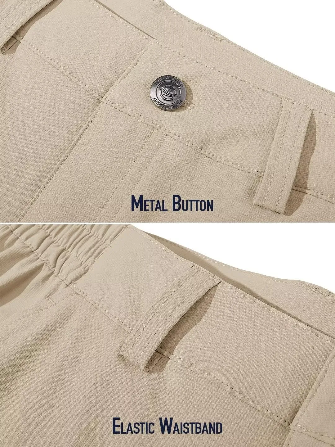 MAGCOMSEN Men's Golf Pants Stretch Fast Dry Lightweight Casual Hiking Pants with 3 Pockets