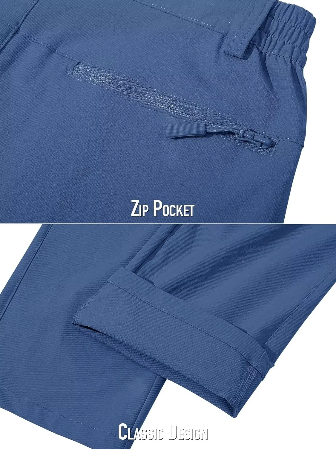MAGCOMSEN Men's Golf Pants Stretch Fast Dry Lightweight Casual Hiking Pants with 3 Pockets