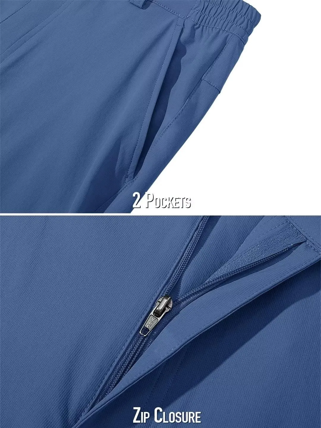 MAGCOMSEN Men's Golf Pants Stretch Fast Dry Lightweight Casual Hiking Pants with 3 Pockets