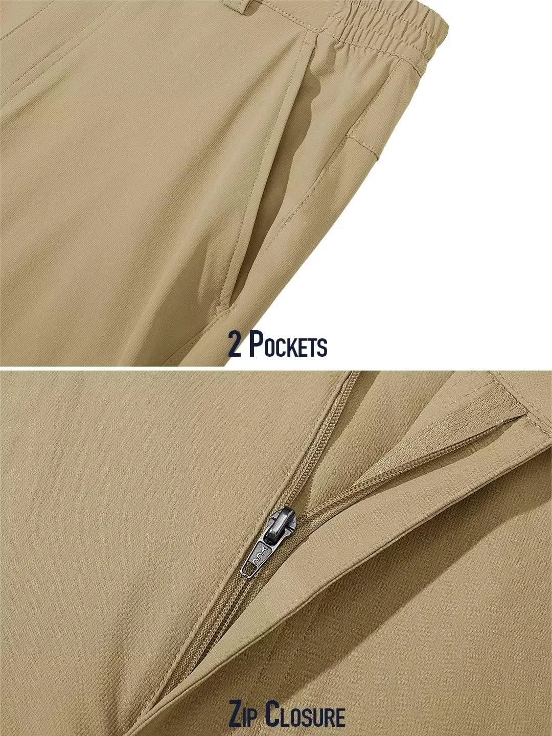 MAGCOMSEN Men's Golf Pants Stretch Fast Dry Lightweight Casual Hiking Pants with 3 Pockets