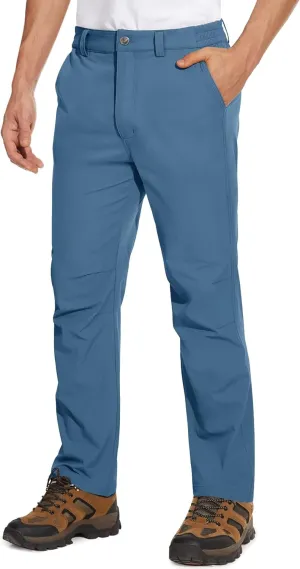 MAGCOMSEN Men's Golf Pants Stretch Fast Dry Lightweight Casual Hiking Pants with 3 Pockets