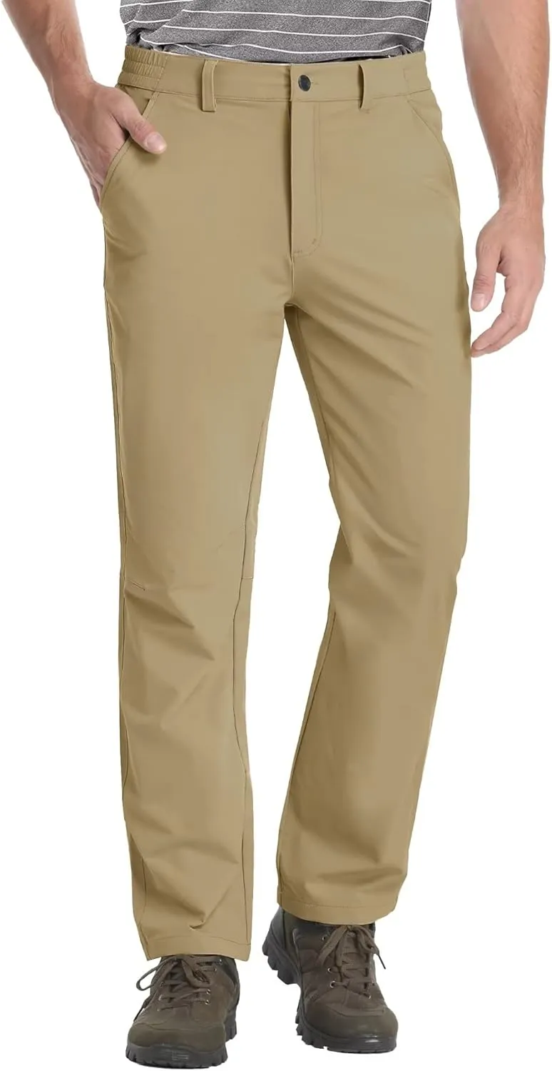 MAGCOMSEN Men's Golf Pants Stretch Fast Dry Lightweight Casual Hiking Pants with 3 Pockets