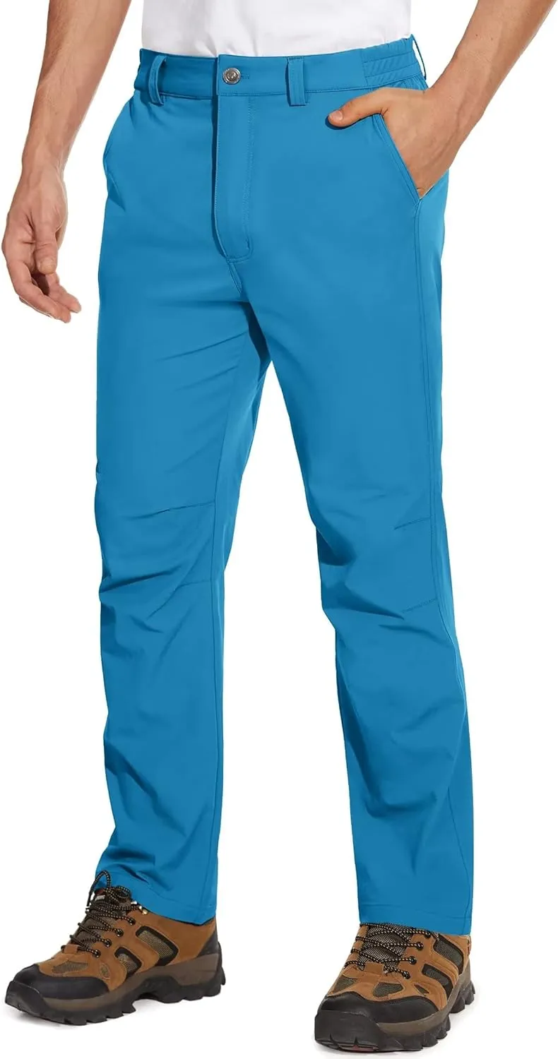 MAGCOMSEN Men's Golf Pants Stretch Fast Dry Lightweight Casual Hiking Pants with 3 Pockets
