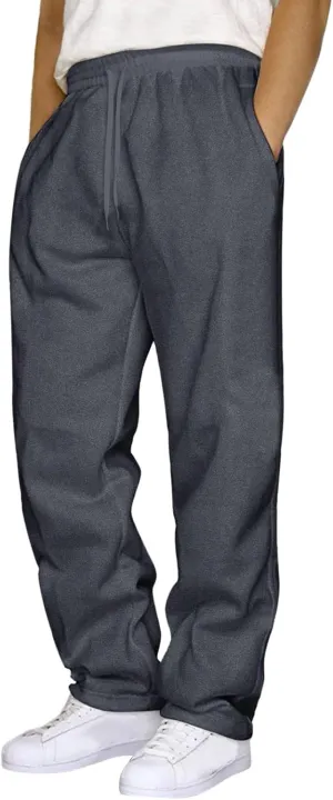 Men Cargo Pants Casual Work Hiking Pants Drawstring Elastic Waisted Loose Joggers Outdoor Straight Leg Sweatpants