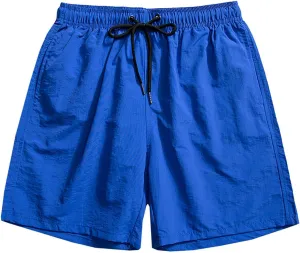 Mens 5 Inch Shorts Beach Casual Shorts Lightweight Quick Dry Athletic Shorts for Gym Workout Training Running
