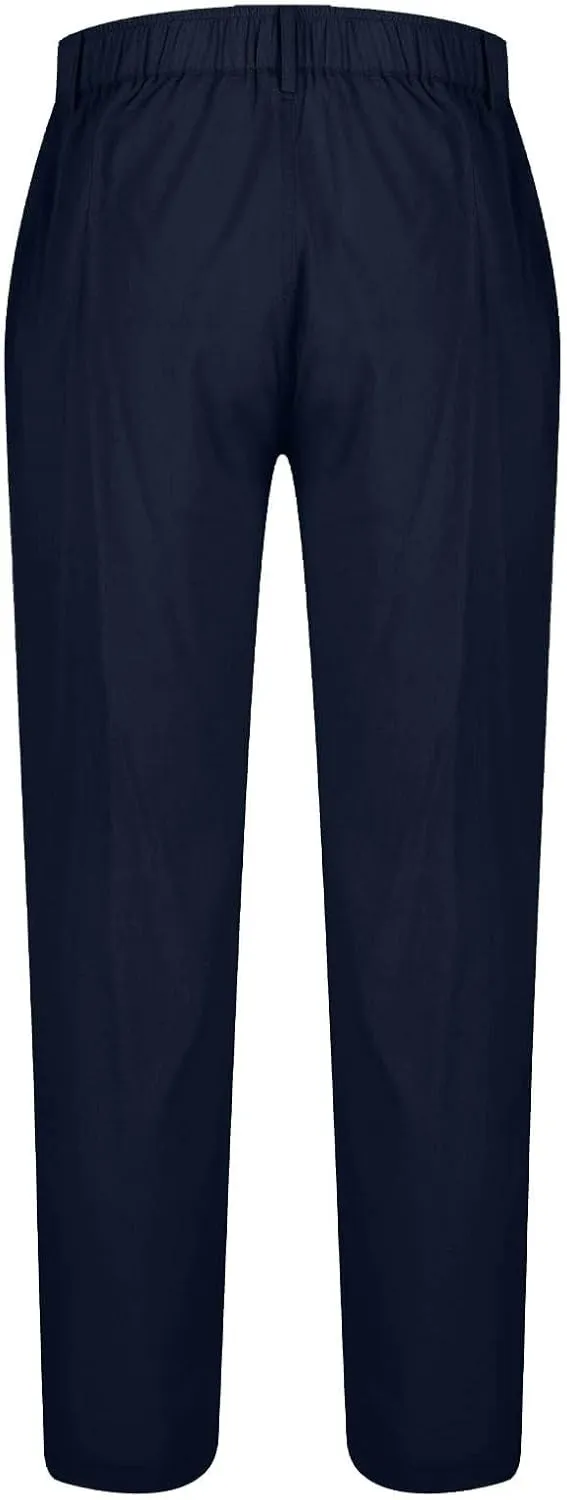 Mens Athletic Pants Casual Hiking Pants Solid Joggers Pants Light Elastic Waist Pants Comfortable Classic Pants
