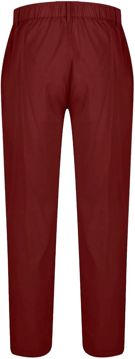 Mens Athletic Pants Casual Hiking Pants Solid Joggers Pants Light Elastic Waist Pants Comfortable Classic Pants