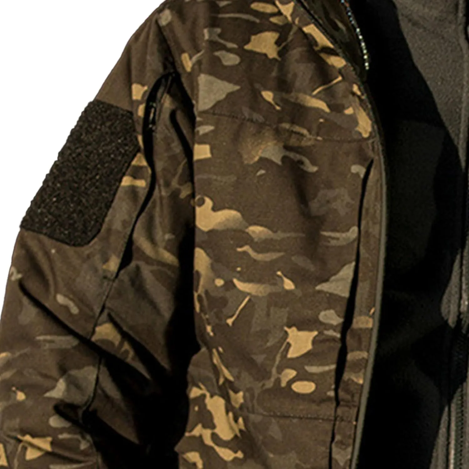 Men's Camouflage Hooded Jacket Outdoor Waterproof Soft Shell Tactical Jackets Camo Lightweight Outdoor Hiking Coat