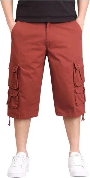 Men's Cargo Pants Multi-Pocket Zippered Slim Trousers Cargo Pants for Men Men Jogging Pants Cargo Pants Sports Pants