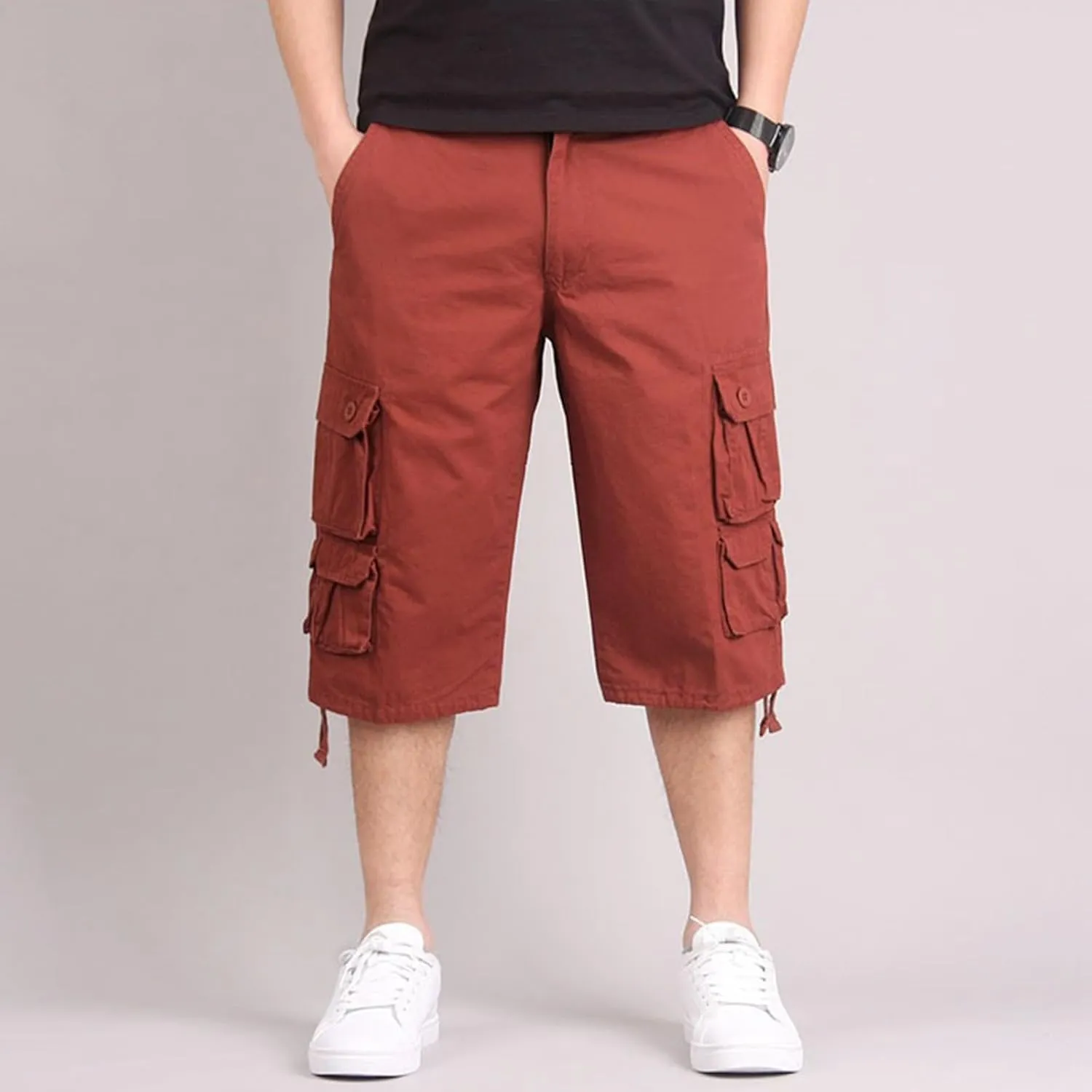Men's Cargo Pants Multi-Pocket Zippered Slim Trousers Cargo Pants for Men Men Jogging Pants Cargo Pants Sports Pants