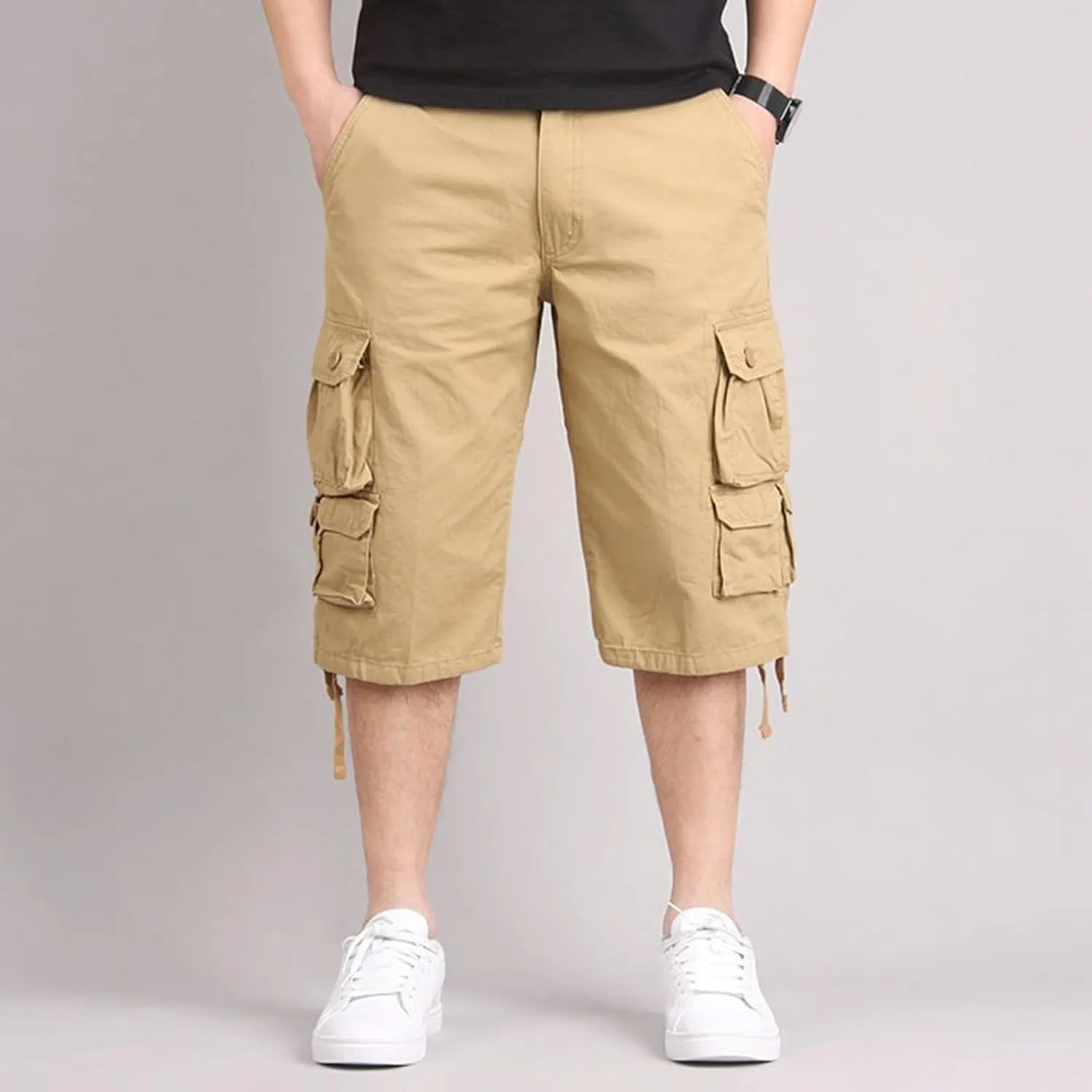 Men's Cargo Pants Multi-Pocket Zippered Slim Trousers Cargo Pants for Men Men Jogging Pants Cargo Pants Sports Pants