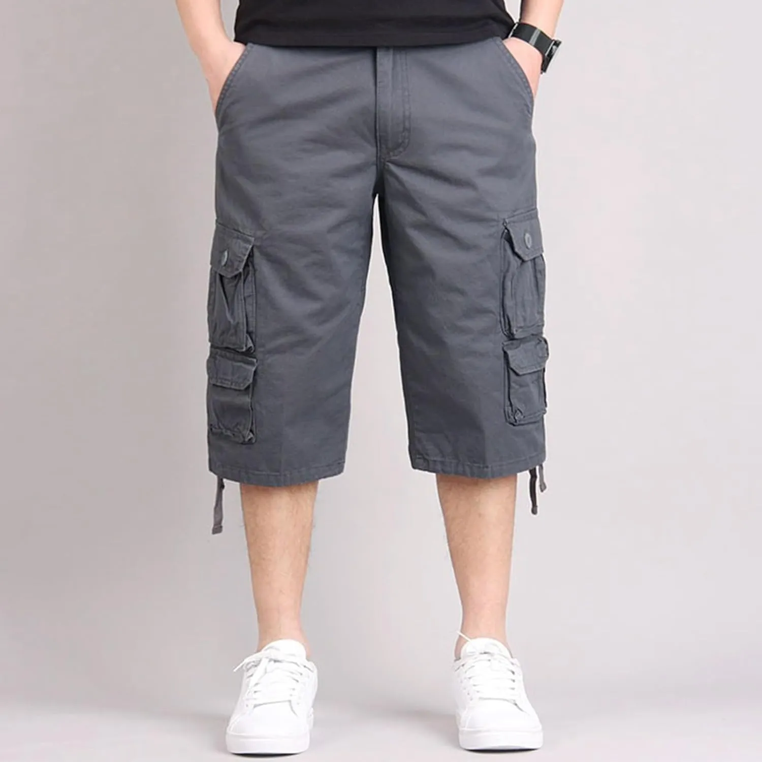 Men's Cargo Pants Multi-Pocket Zippered Slim Trousers Cargo Pants for Men Men Jogging Pants Cargo Pants Sports Pants