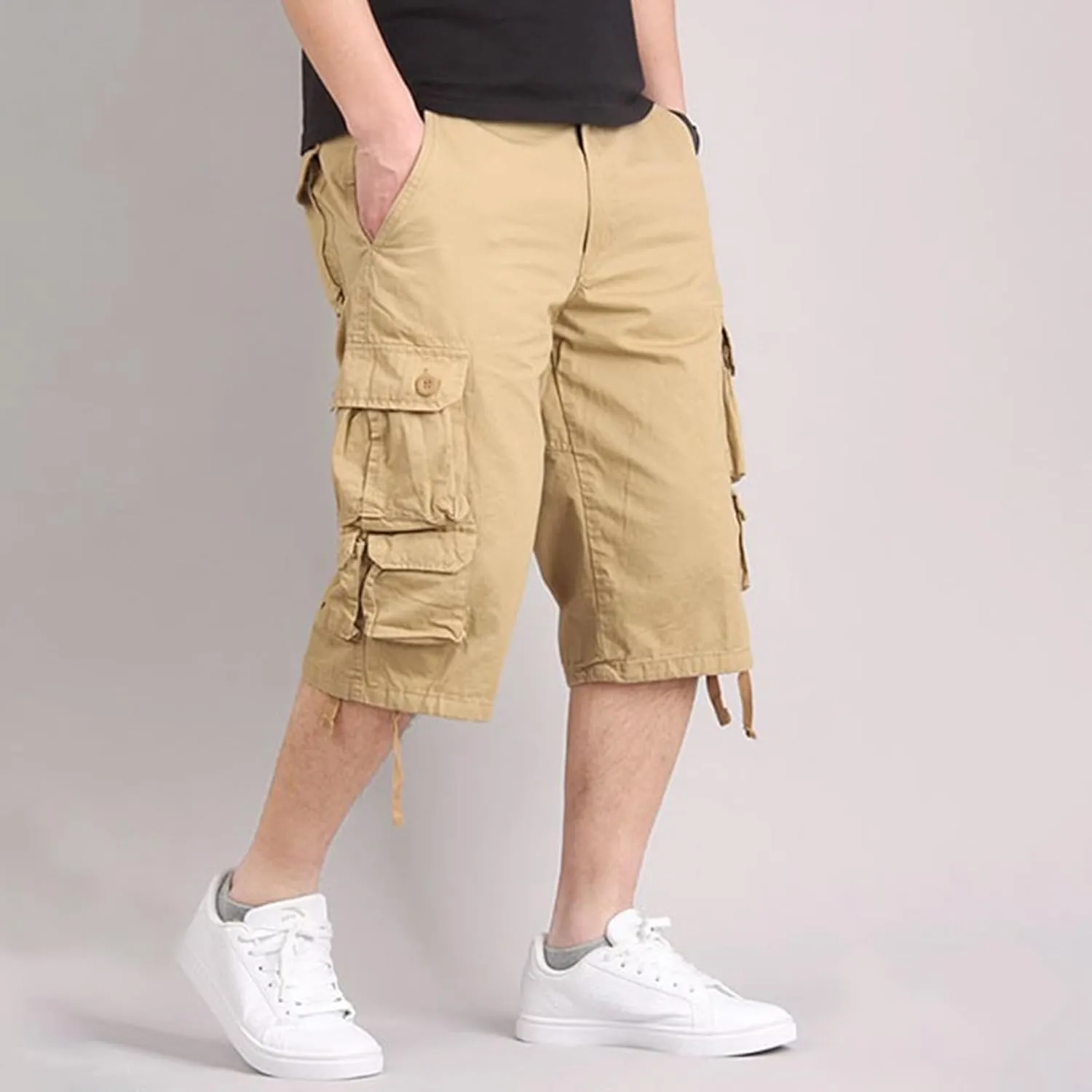 Men's Cargo Pants Multi-Pocket Zippered Slim Trousers Cargo Pants for Men Men Jogging Pants Cargo Pants Sports Pants