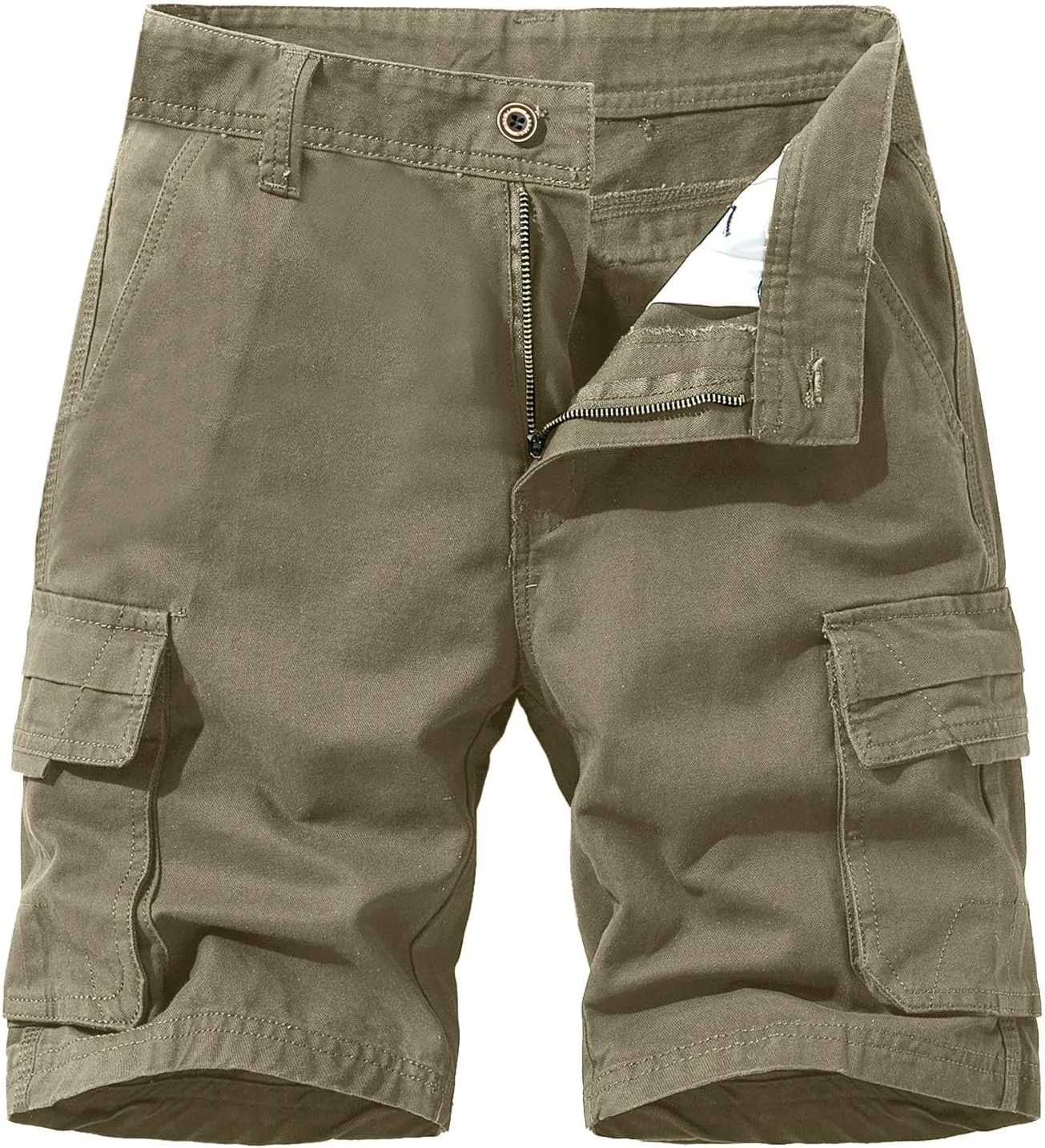 Men's Cargo Pants Multi-Pocket Zippered Slim Trousers Mens Cargos Men's Cargo Pants Men's Elastic Cargo Jogging Pants