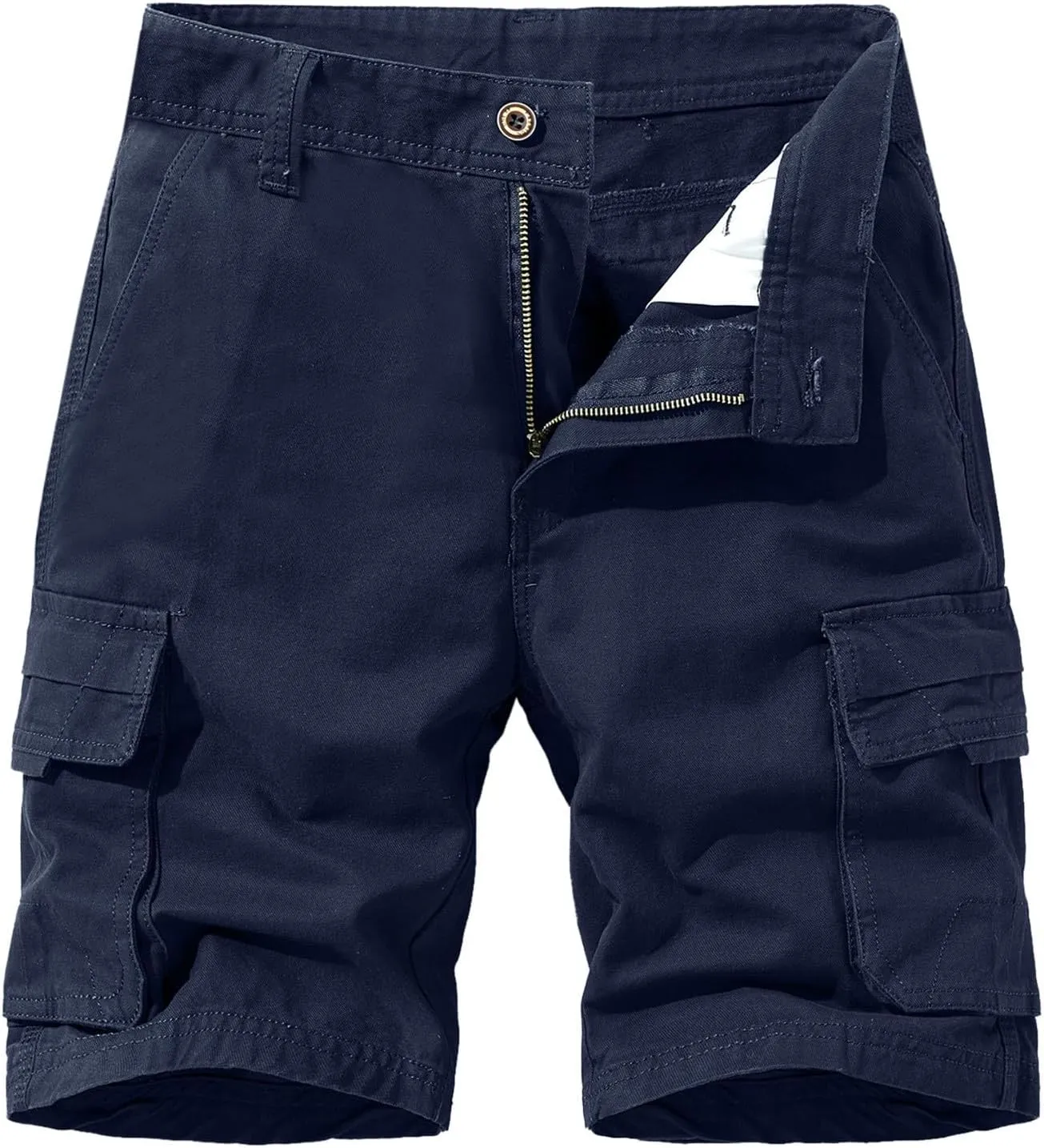 Men's Cargo Pants Multi-Pocket Zippered Slim Trousers Mens Cargos Men's Cargo Pants Men's Elastic Cargo Jogging Pants