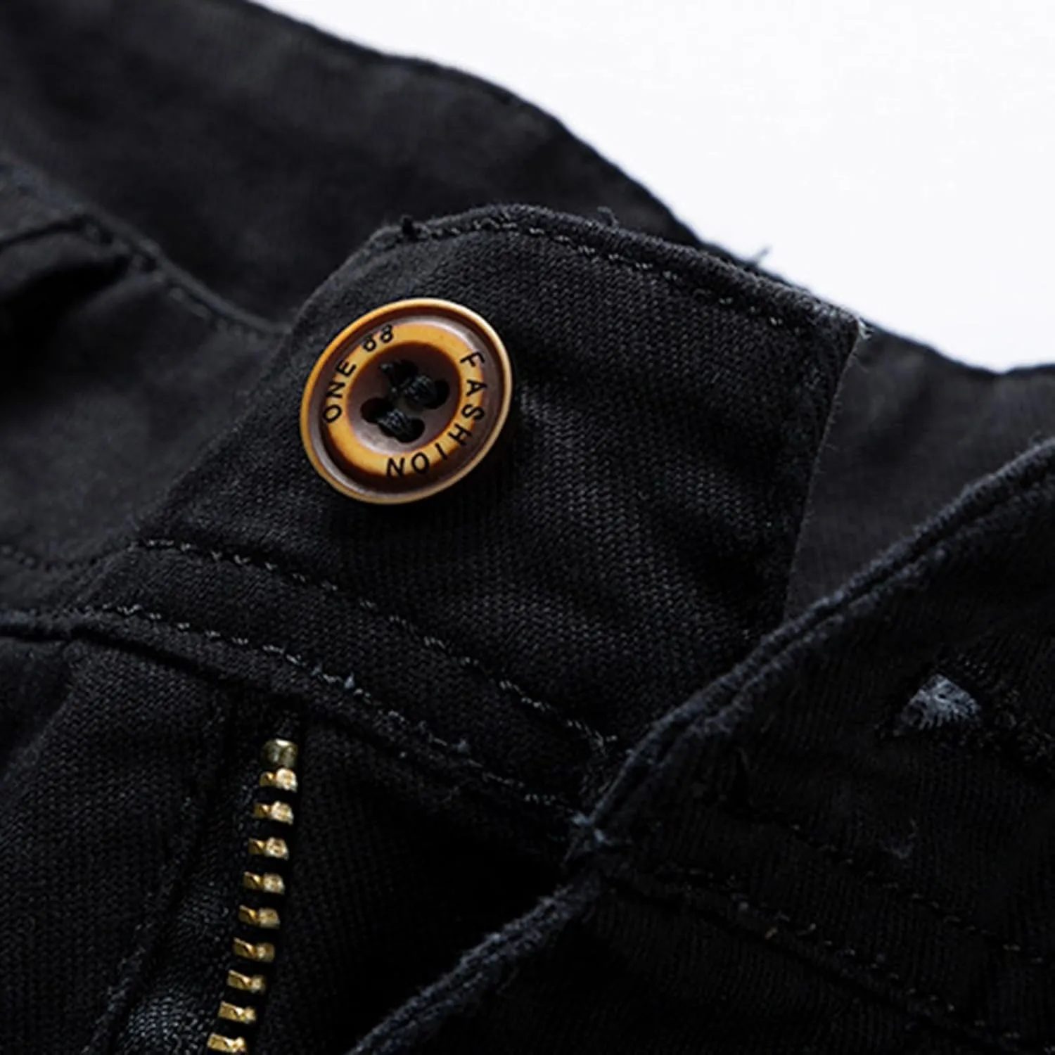 Men's Cargo Pants Multi-Pocket Zippered Slim Trousers Mens Cargos Men's Cargo Pants Men's Elastic Cargo Jogging Pants