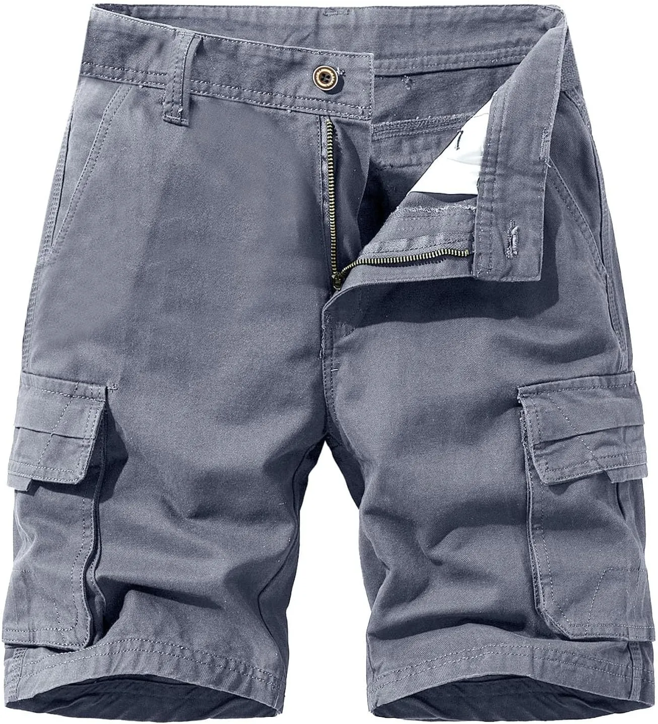 Men's Cargo Pants Multi-Pocket Zippered Slim Trousers Mens Cargos Men's Cargo Pants Men's Elastic Cargo Jogging Pants