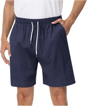 Mens Casual Shorts Stretch Waist Summer Beach Shorts with Pockets Lightweight Summer Hiking Work Shorts