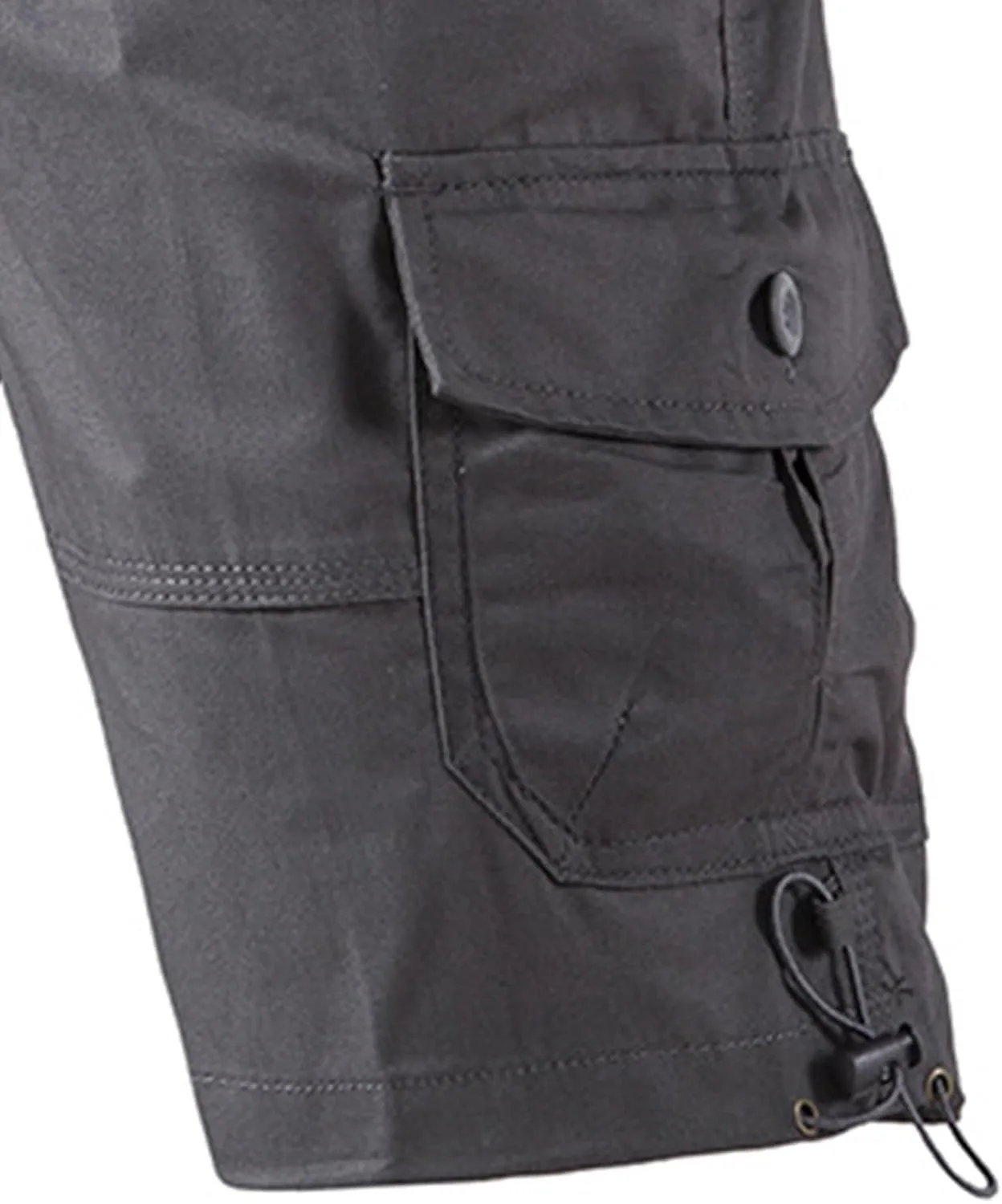 Mens Casual Twill Cargo Shorts 2025 Summer Cotton Elastic Waist Relaxed Fit Classic Cargo Stretch Shorts