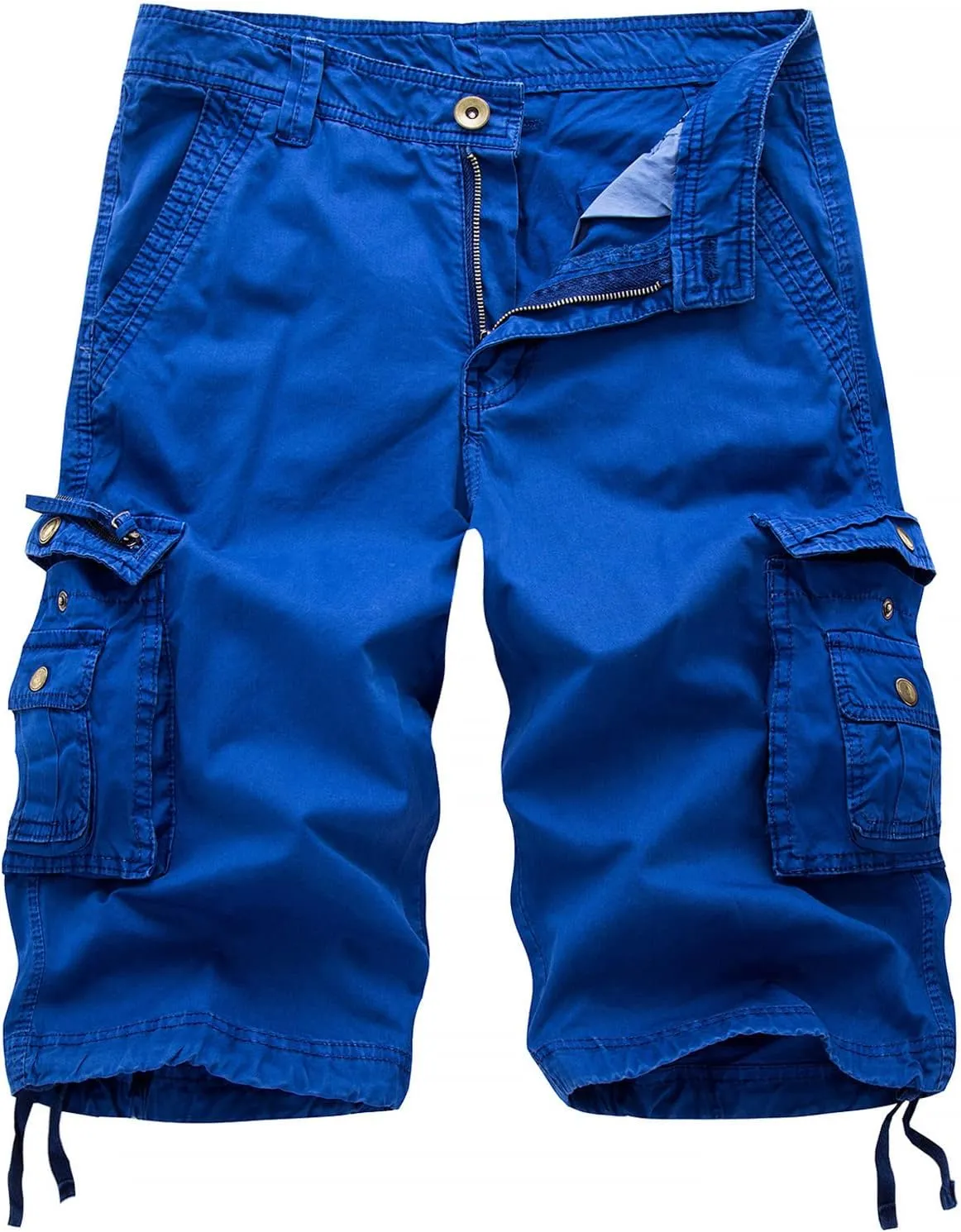 Men's Classic Cargo Stretch Shorts Summer Casual Bermuda Shorts Pants Workout Trouser with Multi Pockets