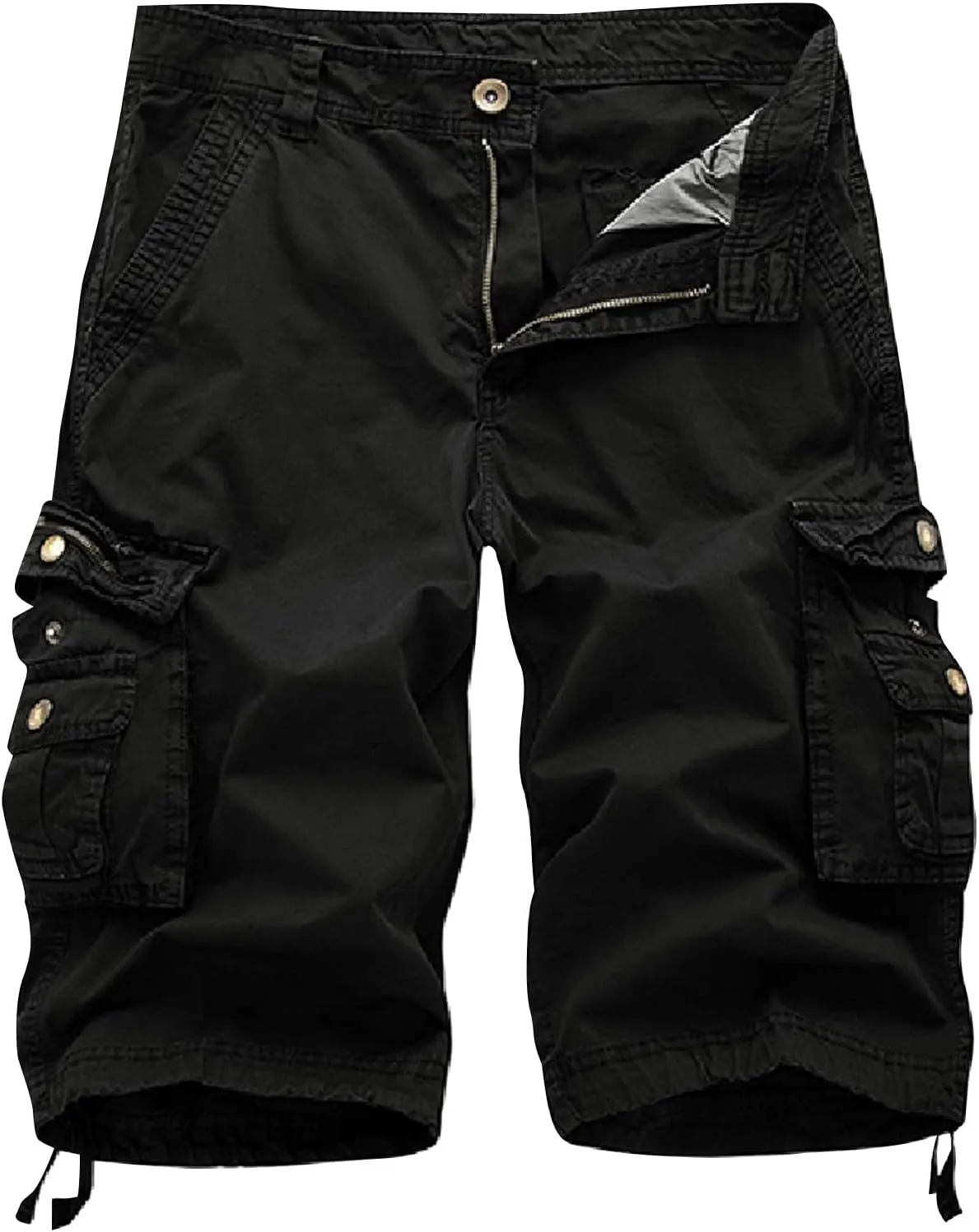 Men's Classic Cargo Stretch Shorts Summer Casual Bermuda Shorts Pants Workout Trouser with Multi Pockets