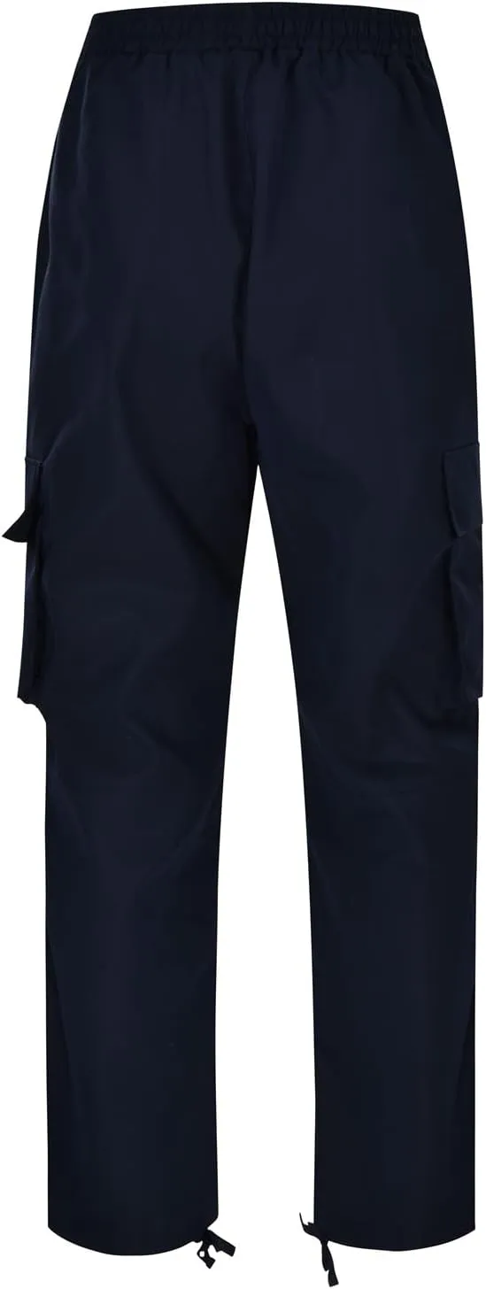 Mens Elastic Crotch Pants Trendy Solid Color Loose Joggers Cargo Pants for Men Leisure Streetwear Pants Trousers
