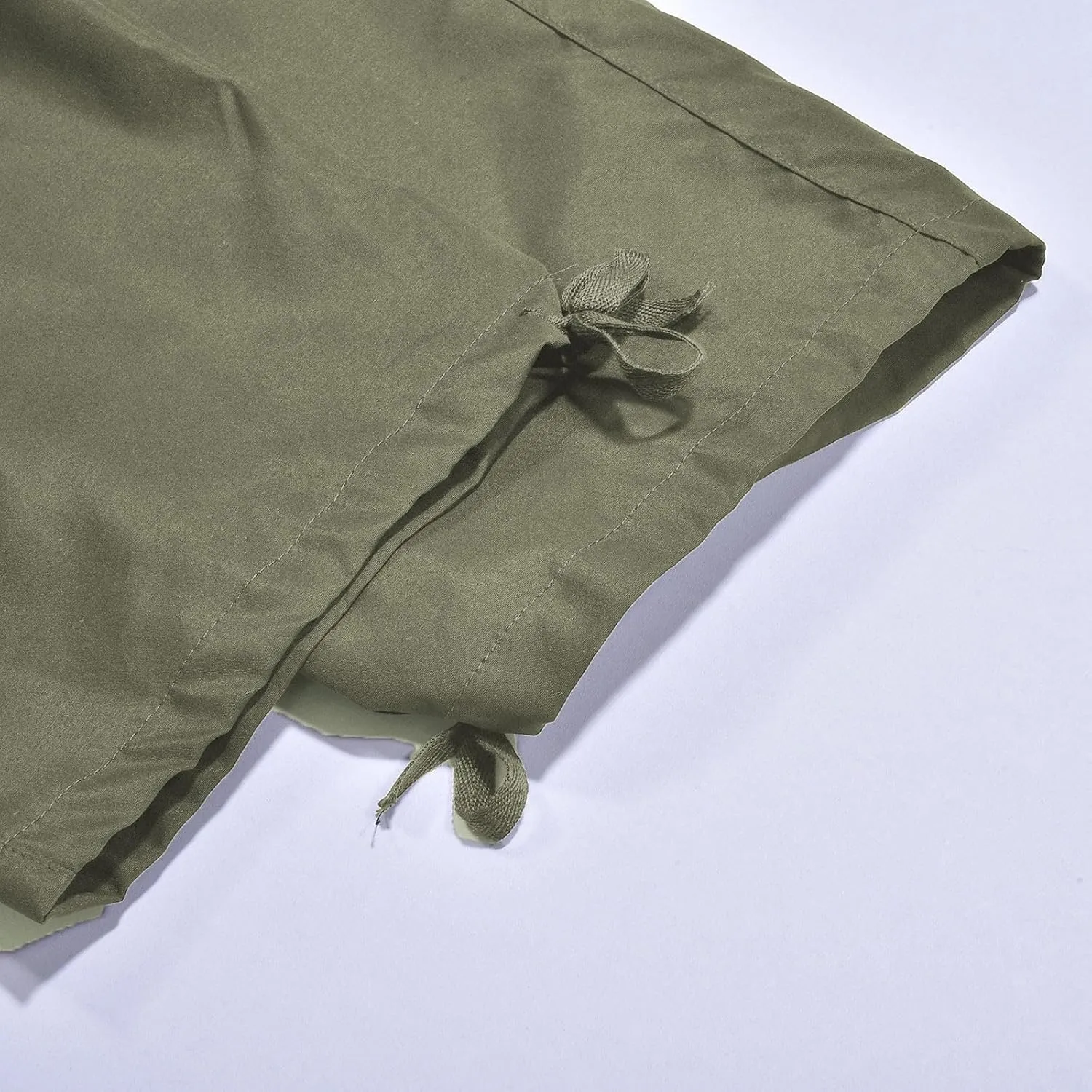 Mens Elastic Crotch Pants Trendy Solid Color Loose Joggers Cargo Pants for Men Leisure Streetwear Pants Trousers
