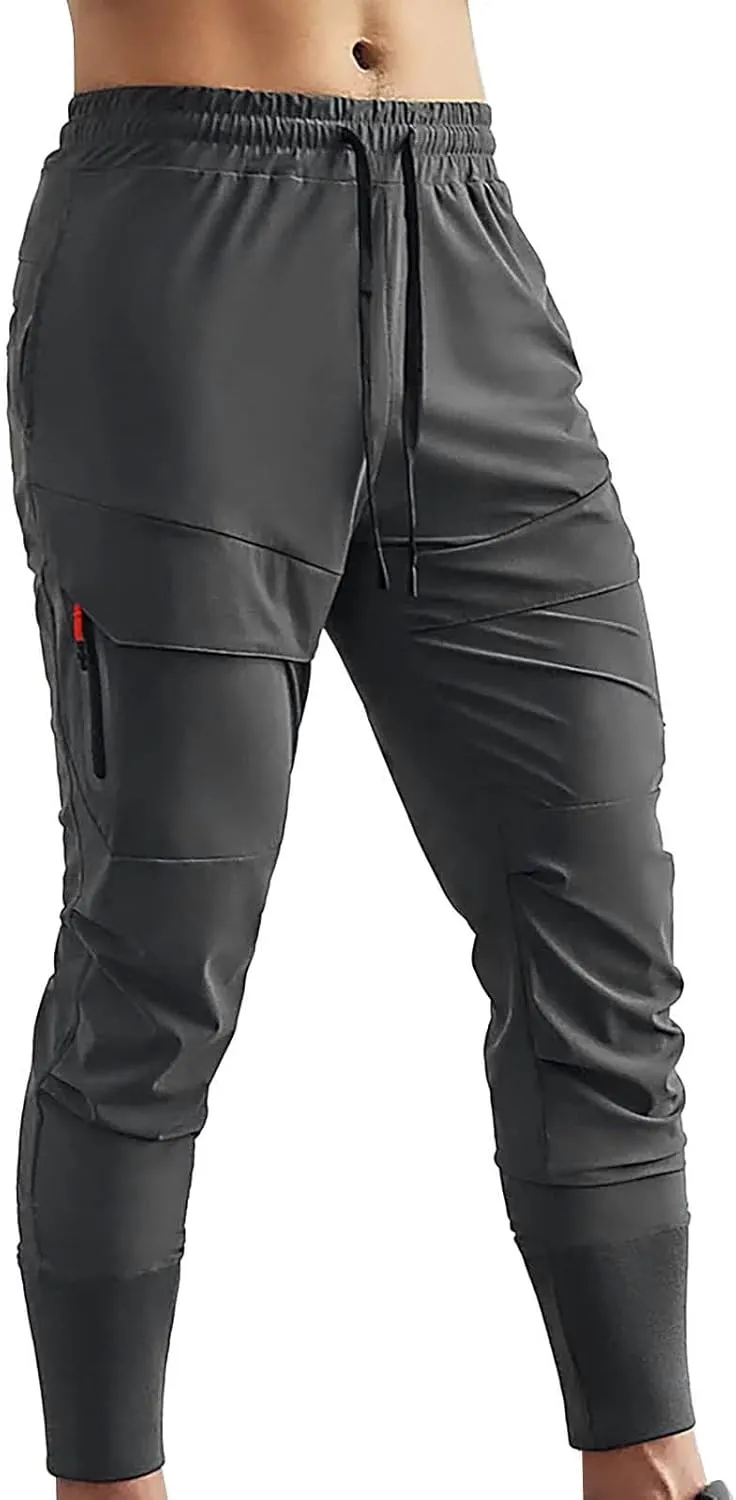 Mens Hiking Joggers Sweatpants Fashion Slim Fit Athletic Cargo Joggers Casual Quick Dry Gym Athletic Running Pants