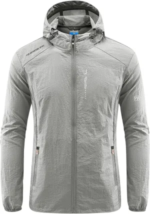 Men's Hoodie Jackets Outdoor Waterproof Hooded Lightweight Tactical Jacket Water Resistant Soft Shell Winter Coats