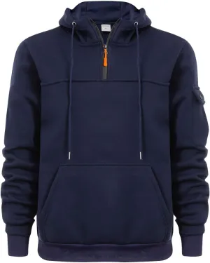 Mens Hoodie,Fall Winter Quarter Zip Pullover Hoodie Tactical Sweatshirt Cargo Pullover Workout Hoodies with Pockets