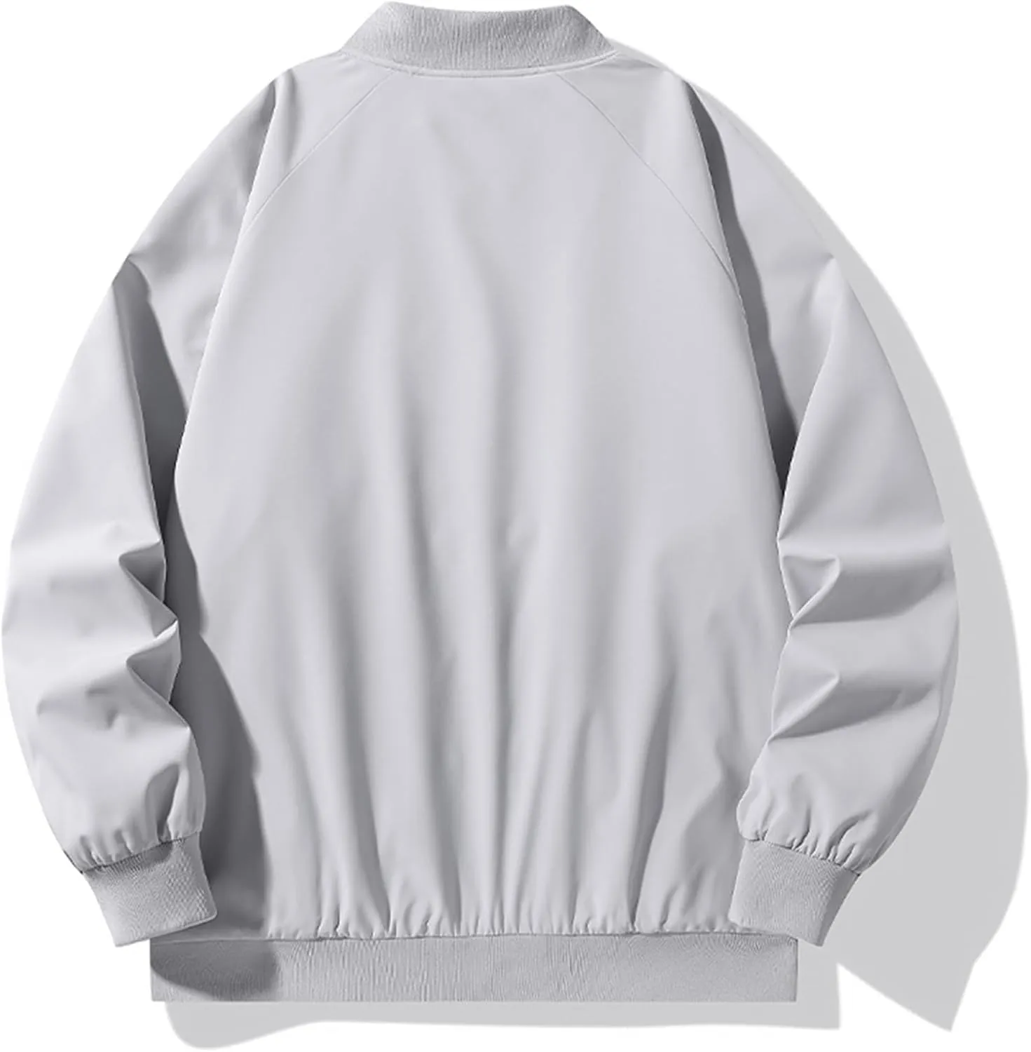 Men's Lightweight Bomber Jackets Casual Slim Fit Jacket Sportswear Cozy Fashion Coat with Pockets
